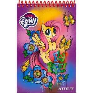 Блокнот пластиковий А6 48 аркушів нелинованный My Little Pony Kite LP19-196