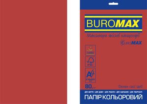 Набір кольорового паперу Buromax А4, 80г/м2, 20 аркушів, BUROMAX INTENSIVE BM.2721320E