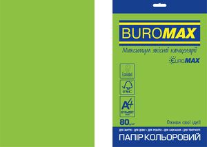 Набор цветной бумаги Euromax А4, 80г/м2, 20 листов, BUROMAX INTENSIVE BM.2721320E