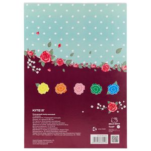 Кольоровий папір двостороння неонова A4 10 аркушів/5 кольорів Hello Kitty Kite HK19-252 - Фото 1