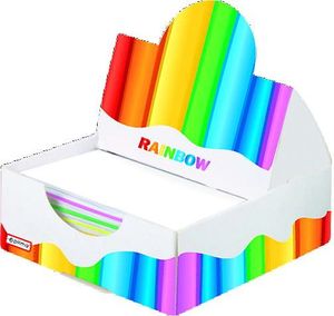 Папір для записів у пластиковому пеналі Rainbow Optima O20908