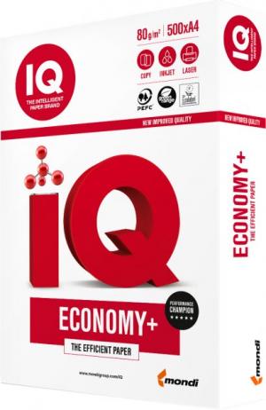 Офісний папір IQ Economy А4 80 г/м2 500 аркушів клас B  A4.80.IQ.Economy