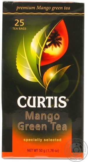 Чай зелений чай Curtis Mango 2г х 25шт 10469915