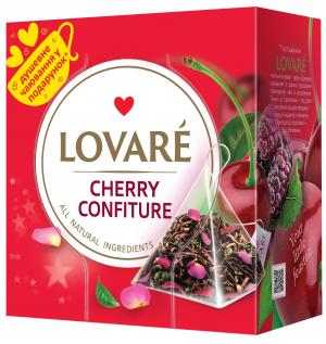 Чай бленд чорного та зеленого LOVARE Cherry Confiture 2г х 15шт lv.74582