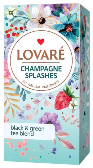 Чай бленд чорного та зеленого LOVARE Champagne splashes 2г х 24шт lv.71147