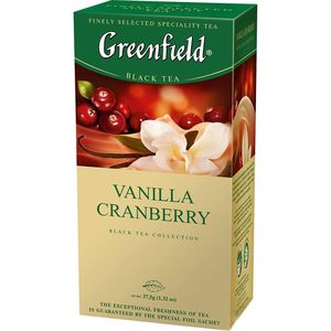 Чай черный Greenfield Vanilla Cranberry 1,5г х 25шт 10677509