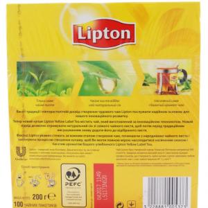 Чай черный Lipton Yellow Label байховый 100*2г/уп 10585660 - Фото 2