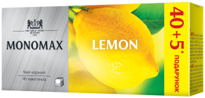 Чай чорний МОNОМАХ LEMON 1.5г*45 пакет mn.76692