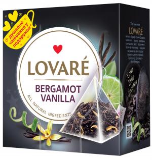 Чай чорний LOVARE Bergamot vanilla 2г х 15шт lv.76418