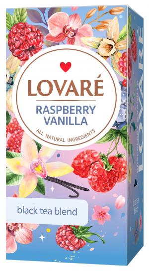 Чай чорний LOVARE Raspberry vanilla 2г х 24шт lv.72724