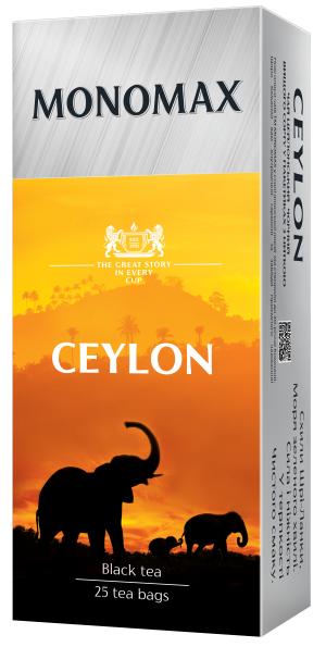 Чай чорний МОNОМАХ CEYLON 2г*25 пакет mn.32507