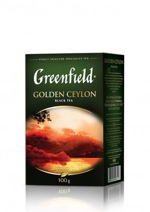 Чай черный крупнолистовой Greenfield Золотой Цейлон 100г 1073979