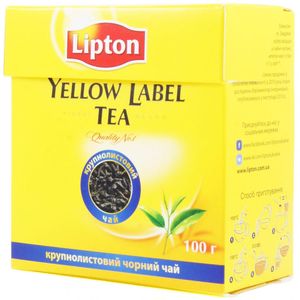 Чай Lipton Yellow Label листовий 100г 1037918