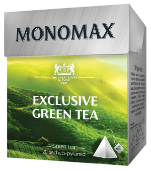 Чай зеленый МОNОМАХ EXCLUSIVE GREEN TEA 1.5г*20 пакет mn.78023