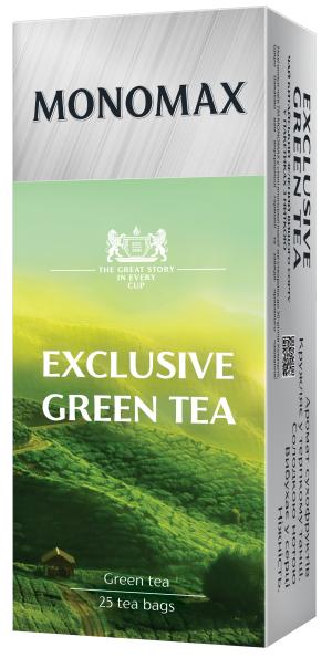 Чай зелений МОNОМАХ EXCLUSIVE GREEN TEA 1.5г*25 пакет mn.12500