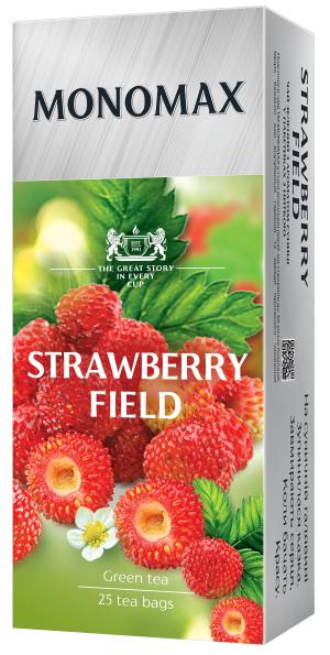 Чай зеленый МОNОМАХ STRAWBERRY FIELD 1.5г*25 пакет mn.75565