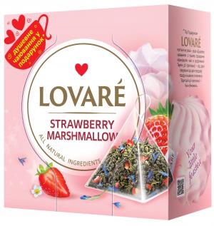 Чай зелений LOVARE Strawberry marshmallow 2г х 15шт lv.74629