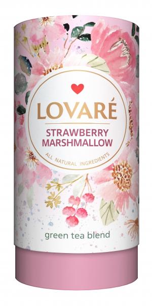 Чай зеленый LOVARE Strawberry marshmallow 80г lv.78252