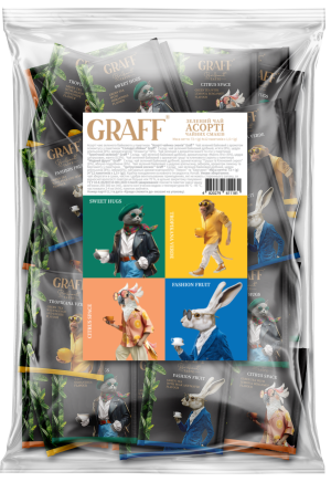 Чай зеленый байховый GRAFF Assorted tea flavors ассорти 72г сашет gr.11181