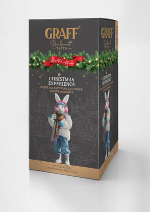 Чай зеленый байховый с клубникой и ароматом ванили GRAFF Christmas experience 30г сашет gr.11396