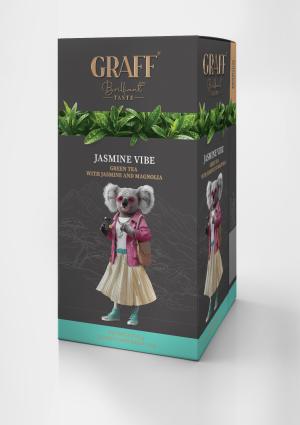 Чай зелений GRAFF Jasmine Vibe з жасміном 30г сашет gr.10733