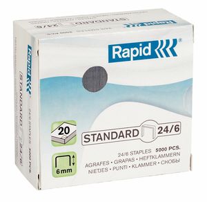 Скобы Standard 24/6 Rapid 2485 - Фото 1
