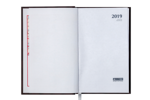 Щоденник датований 2019 A6 DIAMANTE Buromax BM.2518 - матеріал обкладинки: тверда обкладка