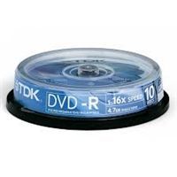 Диск DVD-R 16х Cake 10 d.53375.048 Tdk