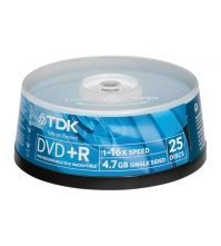 Диск DVD-R 4.7 Gb 16х Cake 25 d.53675.049 Tdk