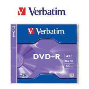 Диск DVD+R 4.7 Gb 16х Slim d.50590.025 Verbatim