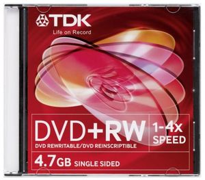 Диск DVD-RW 4x Slim Case d.60575.051 Tdk