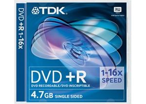 Диск DVD+R 4.7 Gb 16х Slim Case d.50575.069 Tdk
