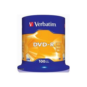 Диск Verbatim DVD-R 4.7 Gb 16 Cake 100 d.033541 - Фото 1