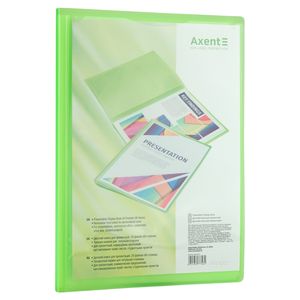 Дисплей-книга с карманом на лицевой стороне, А4, 20 файлов, AXENT 1020-2 - Фото 3
