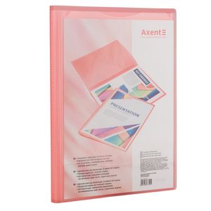 Дисплей-книга с карманом на лицевой стороне, А4, 20 файлов, AXENT 1020-2