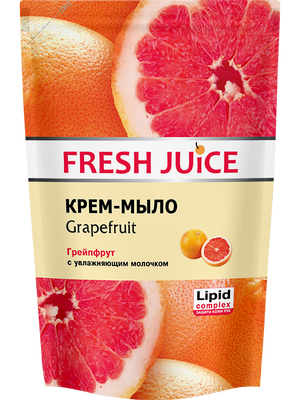 Крем-мыло Fresh Juice грейпфрут с увлажняющим молочком, 460 мл, 0152069