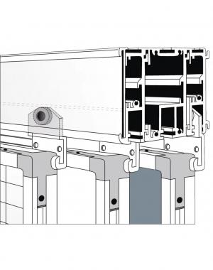 Доска информационная для булавок односторонняя серая 1200x900 мм Magnetoplan System-Pinboard Felt-Gray 11005B01 - Фото 2