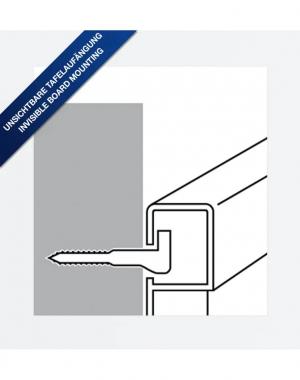 Доска информационная для булавок односторонняя серая 1200x900 мм Magnetoplan System-Pinboard Felt-Gray 11005B01 - Фото 3