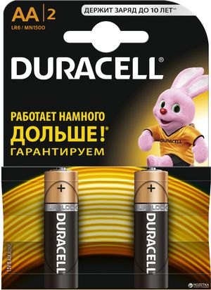 Батарейки DURACELL LR6 AA (2 шт) Бельгия 0157240