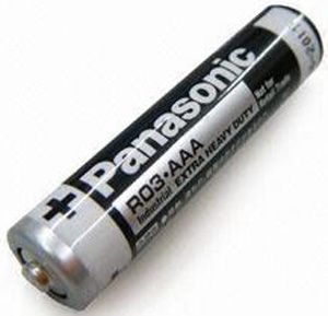 Элемент питания батарейки Panasonic GENERAL PURPOSE CARBON LR3 AAA R03UE-4PR - Фото 2