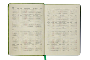 Ежедневник датированный 2020 BRAVO (Soft), A5, BUROMAX BM.2112 - цвет: зеленый