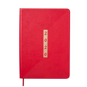 Ежедневник датированный 2020 MEANDER, A5, 336 стр., BUROMAX BM.2116 - цвет: красный