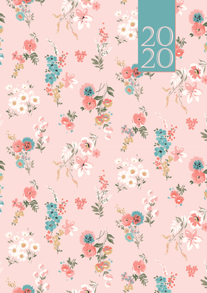 Щоденник датований 2020 PROVENCE, A5, 336 стор, BUROMAX BM.2161 - колір: рожевий