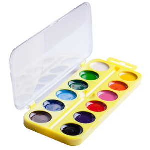 Водорозчинні акварельні фарби, 12 кольорів, ZiBi ZB.6544 - Фото 3