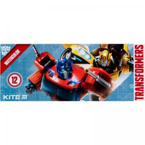 Фарби акварельні напівсухі Kite Transformers TF23-041 б/п 12 кольорів
