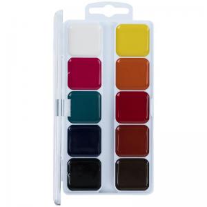 Краски акварельные полусухие Kite Dogs K23-060 пластиковая упаковка б/к 10 цветов - Фото 1