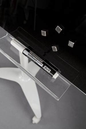 Фліпчарт магнітно-маркерний зі скляною поверхнею на колесах 2х3 TFSZ 70x100 см - Фото 8