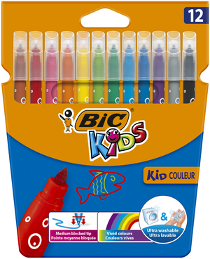 Набір фломастерів BIC Kid Coleour bc9202932 12 кольорів