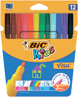 Набор фломастеров BIC Kids Visa 880 bc888695 12 цветов