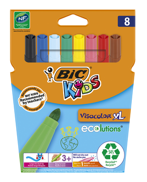 Набір фломастерів BIC Kids Visacolor XL bc8290062 8 кольорів